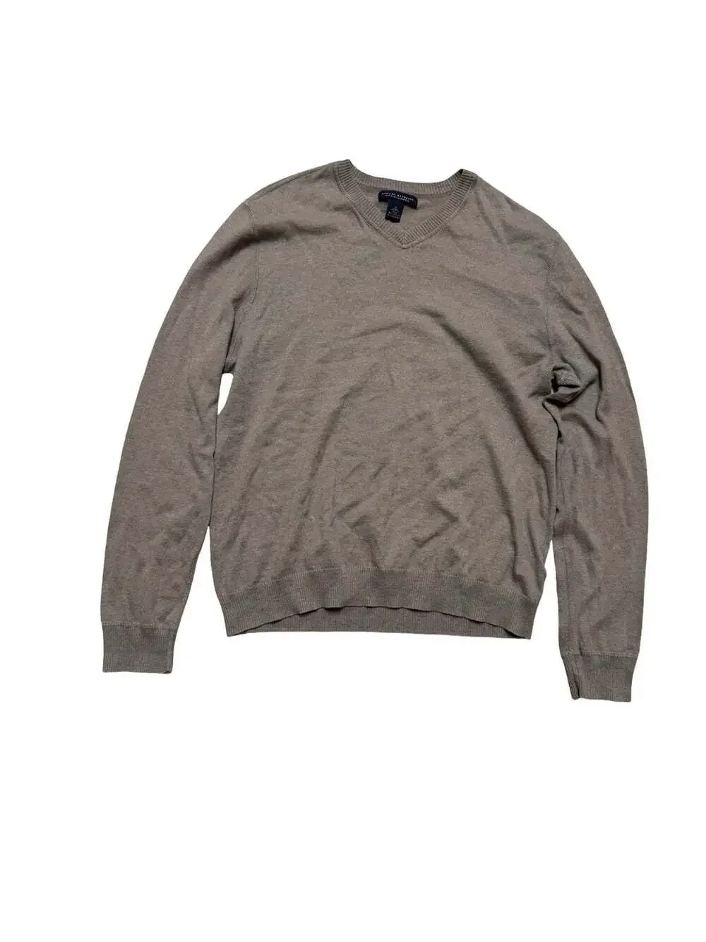 Banana Republic Cotton Cashmere Knit V-Neck Pullover Sweater Men’s M Beige